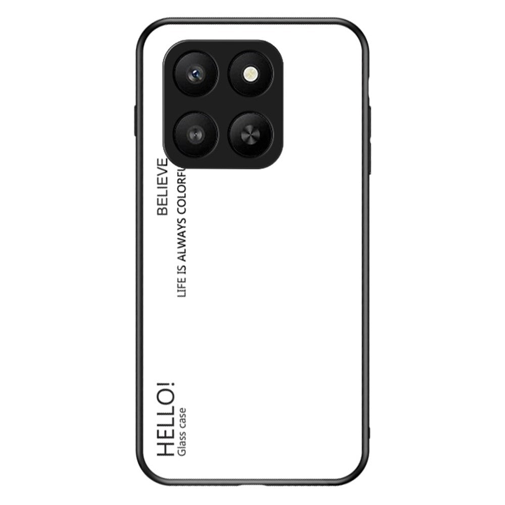 For Honor 400 Smart 5G / 4G / X7d 4G Case Anti-Scratch Tempered Glass + PC + TPU Phone Cover