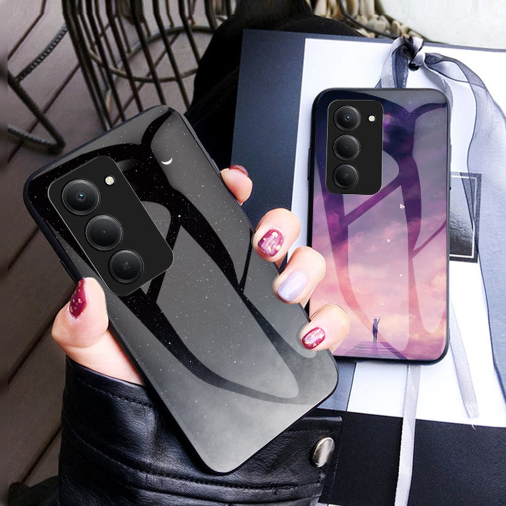 For Xiaomi Redmi 15 5G (Global) (169mm) Case Starry Sky Pattern Tempered Glass Phone Cover