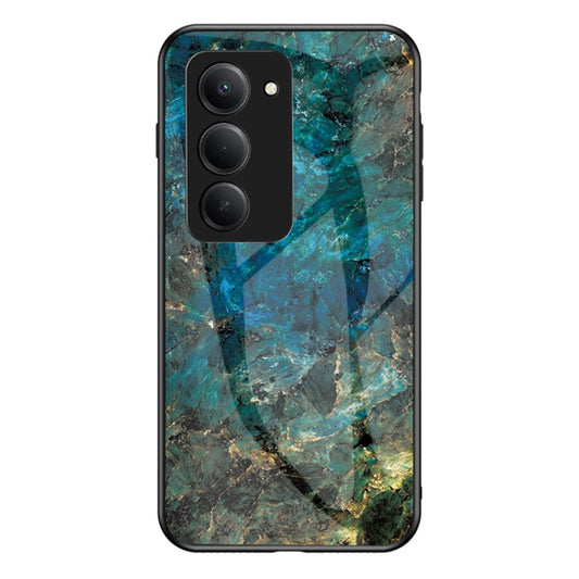 Xiaomi Redmi 15 5G (Global) (169mm) Handyhülle – Marmormuster gehärtetes Glas + PC + TPU