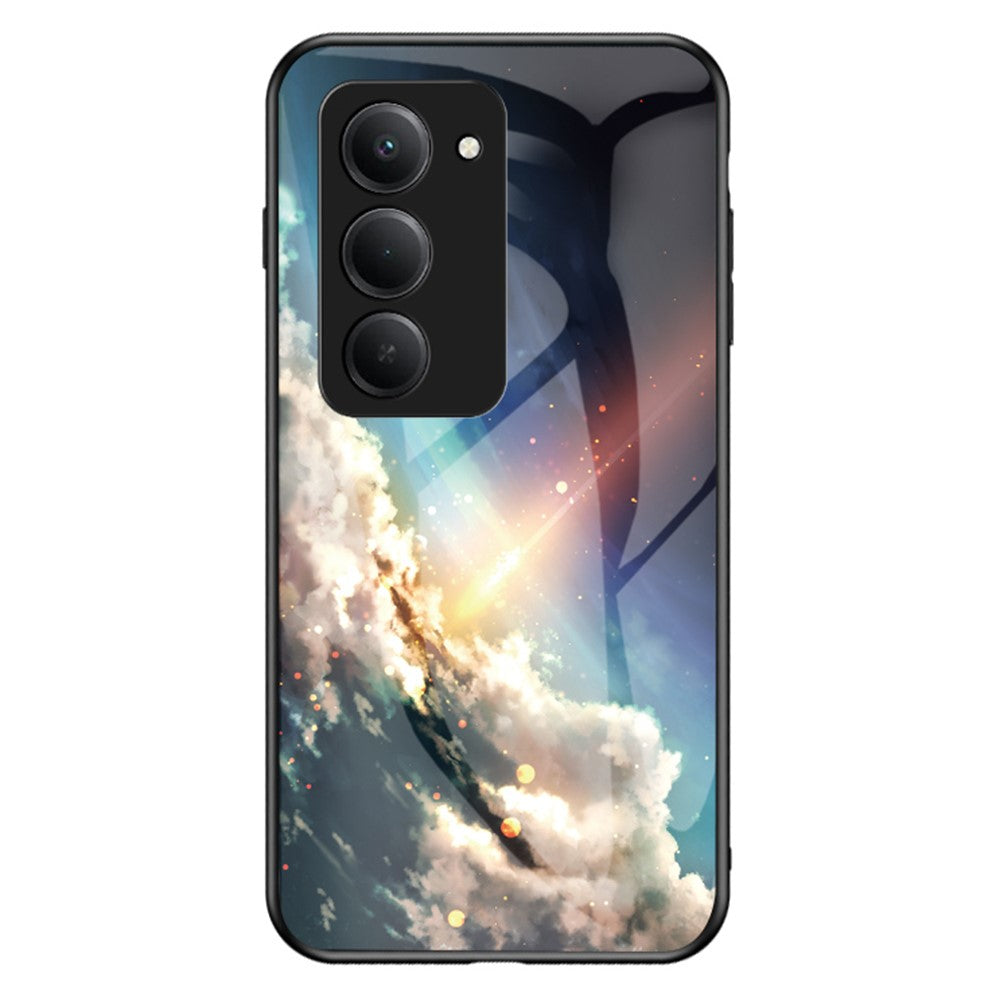 For Xiaomi Redmi 15 4G (EU) (171mm) Case Starry Sky Pattern Tempered Glass Phone Cover
