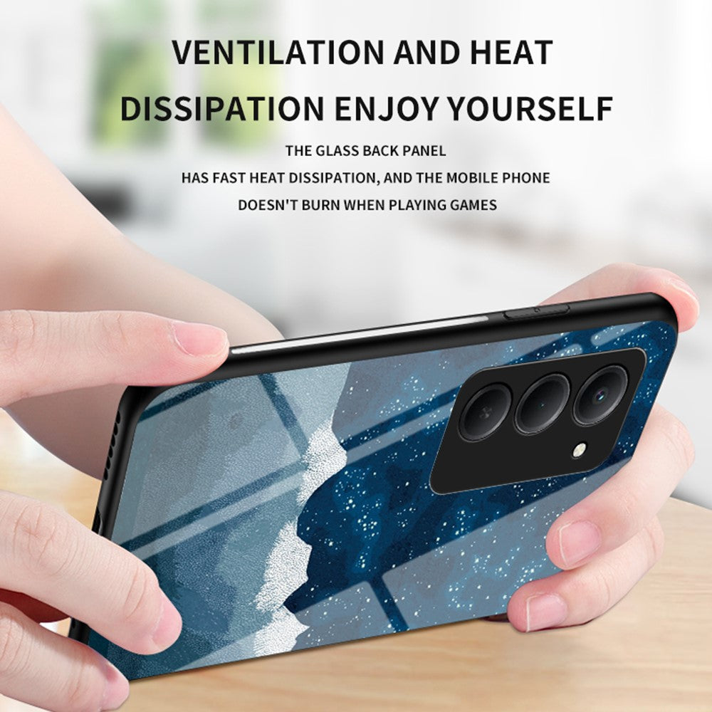 For Xiaomi Redmi 15 4G (EU) (171mm) Case Starry Sky Pattern Tempered Glass Phone Cover