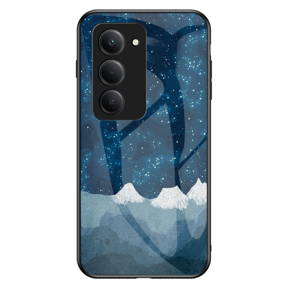 For Xiaomi Redmi 15 4G (EU) (171mm) Case Starry Sky Pattern Tempered Glass Phone Cover