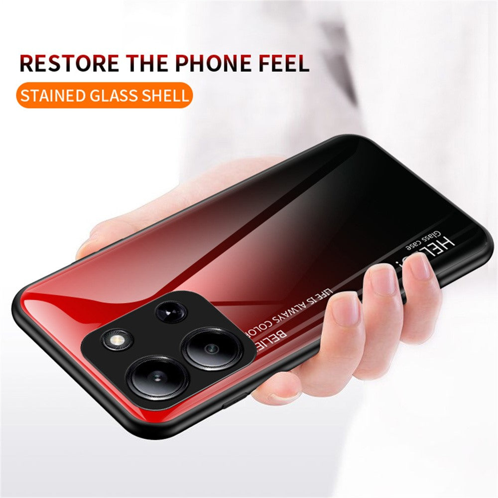Phone Case For Xiaomi Redmi 15C 5G (EU) (173mm)  /  4G (EU) (173mm)  /  Poco C85 4G (173mm) Anti-Scratch Tempered Glass + PC + TPU Cover