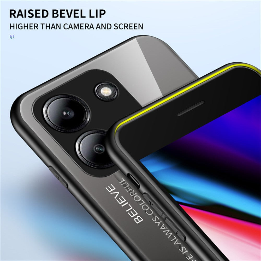 Phone Case For Xiaomi Redmi 15C 5G (EU) (173mm)  /  4G (EU) (173mm)  /  Poco C85 4G (173mm) Anti-Scratch Tempered Glass + PC + TPU Cover