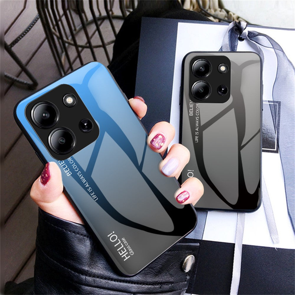 Phone Case For Xiaomi Redmi 15C 5G (EU) (173mm)  /  4G (EU) (173mm)  /  Poco C85 4G (173mm) Anti-Scratch Tempered Glass + PC + TPU Cover