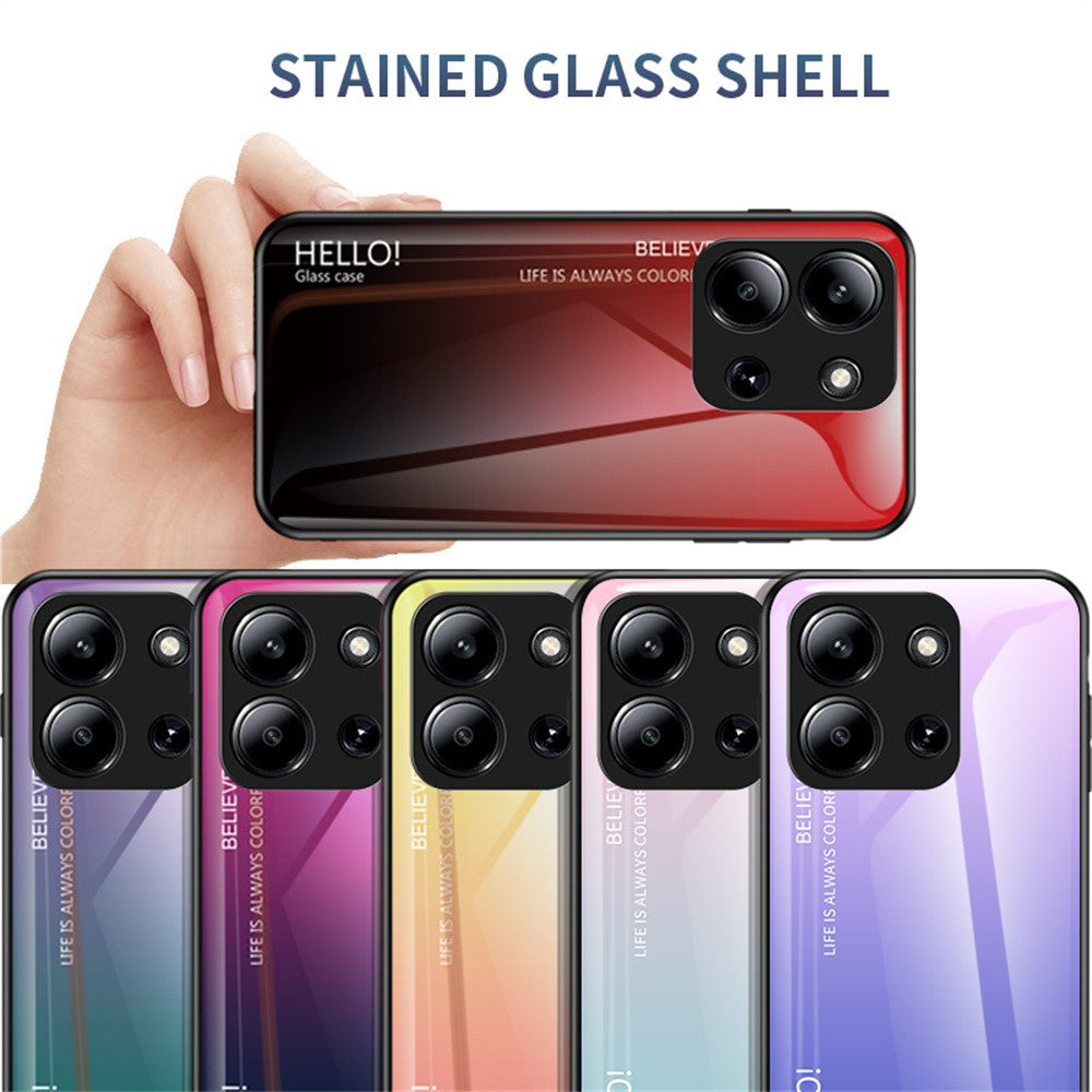 Phone Case For Xiaomi Redmi 15C 5G (EU) (173mm)  /  4G (EU) (173mm)  /  Poco C85 4G (173mm) Anti-Scratch Tempered Glass + PC + TPU Cover