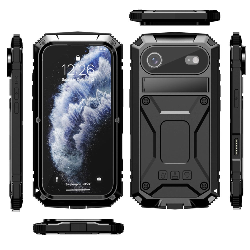 iPhone Air Schutzhülle – Stoßfest, staubdicht, mit gehärtetem Glas & Ständer
