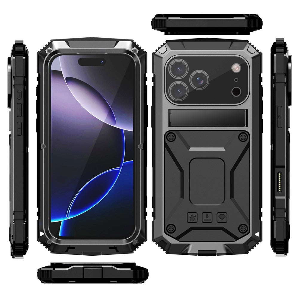 iPhone 17 Pro Schutzhülle – Stoßfest, staubdicht, mit gehärtetem Glas & Ständer