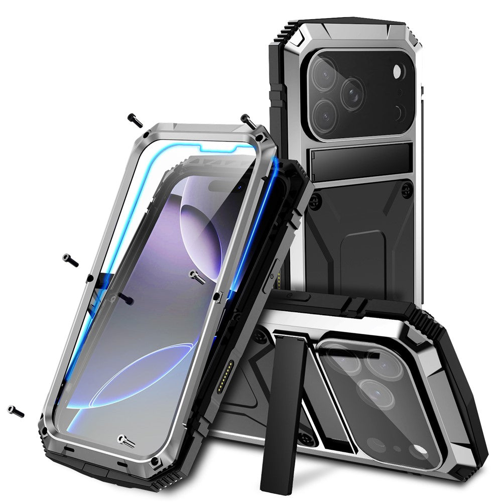 iPhone 17 Pro Schutzhülle – Stoßfest, staubdicht, mit gehärtetem Glas & Ständer
