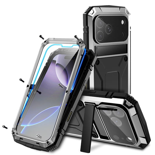 iPhone 17 Pro Schutzhülle – Stoßfest, staubdicht, mit gehärtetem Glas & Ständer