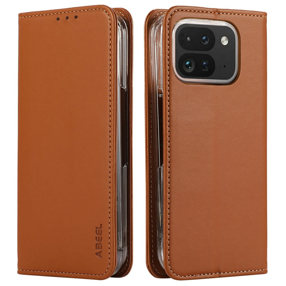 ABEEL For Google Pixel 10 Pro Fold Phone Case RFID Blocking Leather Flip Cover