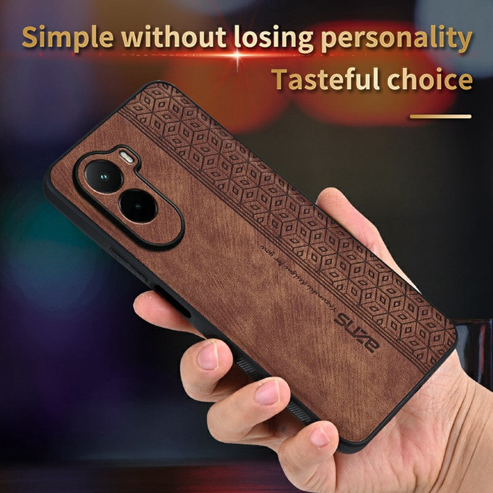 AZNS For Xiaomi Poco M7 4G (169mm) Case Protective PU Leather Covered TPU Phone Shell