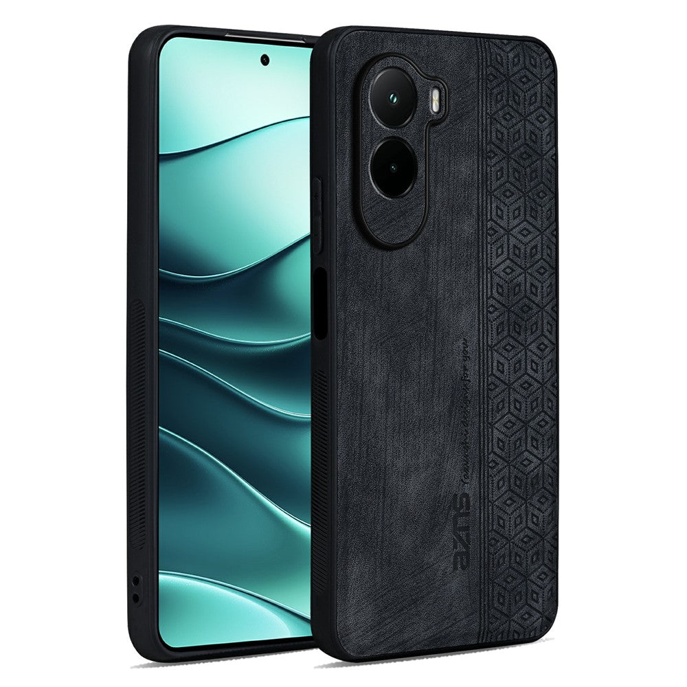 AZNS For Xiaomi Poco M7 4G (169mm) Case Protective PU Leather Covered TPU Phone Shell