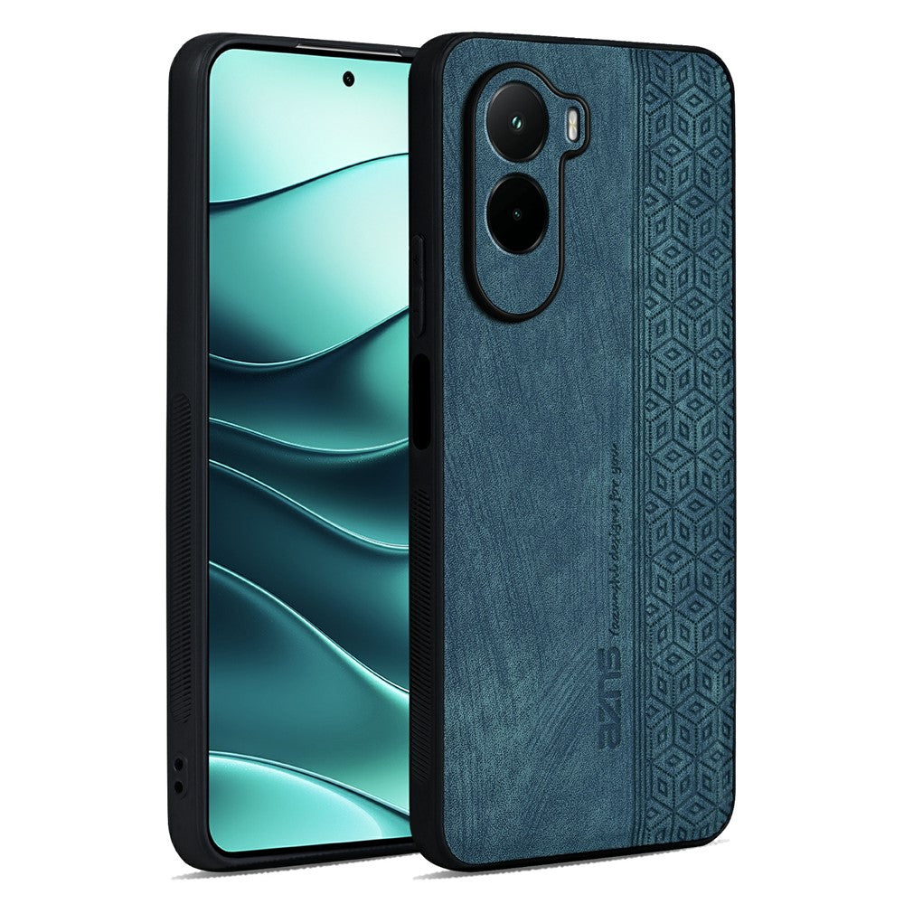 AZNS For Xiaomi Poco M7 4G (169mm) Case Protective PU Leather Covered TPU Phone Shell