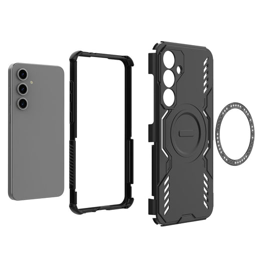 Galaxy S24 FE magnetische Hülle – Mit Schmetterlingsrüstung & Hohlwärmeableitung