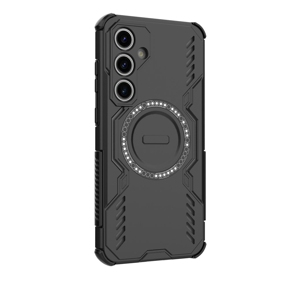 Galaxy S24 FE magnetische Hülle – Mit Schmetterlingsrüstung & Hohlwärmeableitung