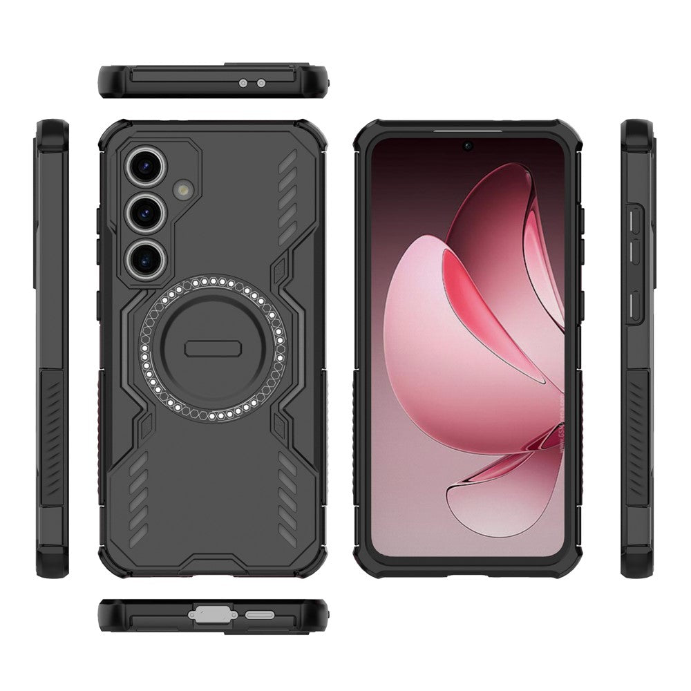 Galaxy S24 FE magnetische Hülle – Mit Schmetterlingsrüstung & Hohlwärmeableitung
