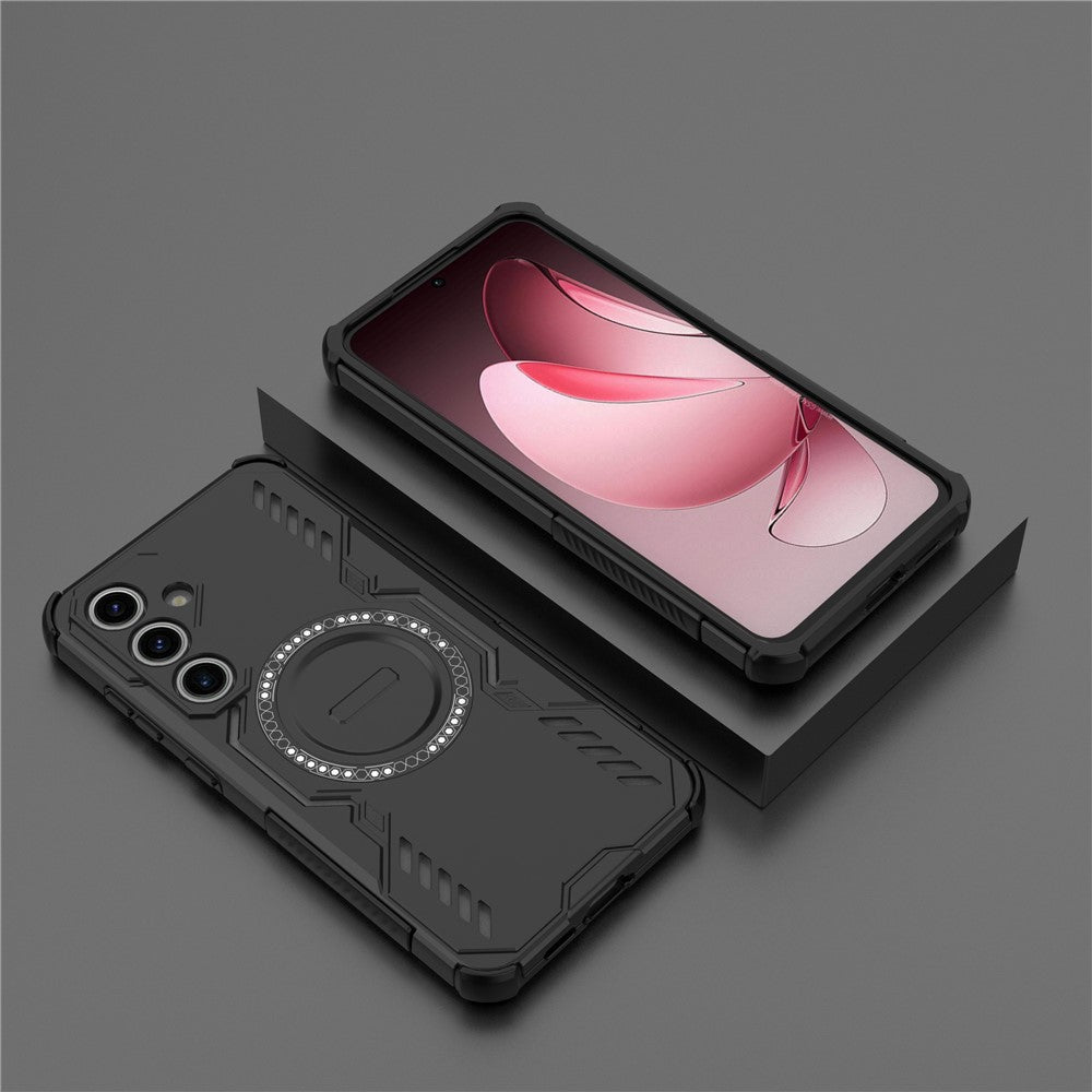 Galaxy S24 FE magnetische Hülle – Mit Schmetterlingsrüstung & Hohlwärmeableitung