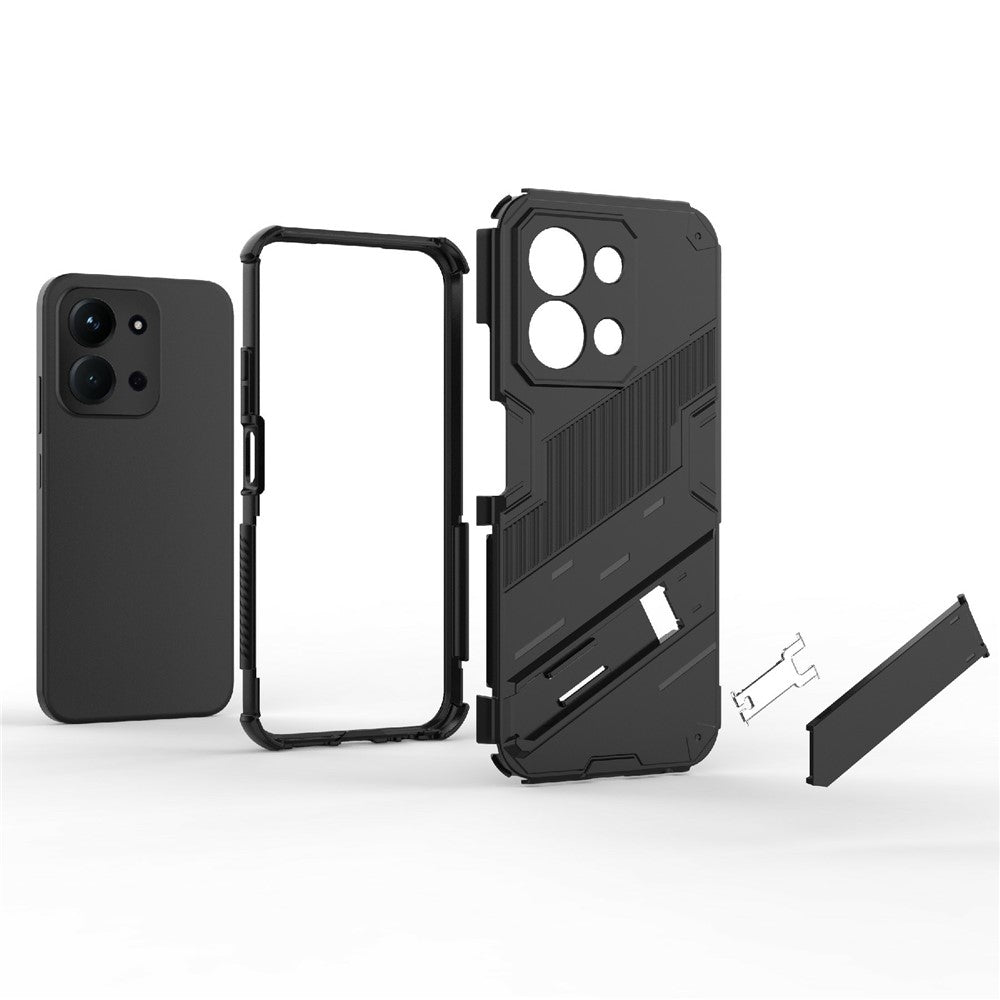Phone Case For Xiaomi Redmi 15C 5G (EU) (173mm)  /  4G (EU) (173mm)  /  Poco C85 4G (173mm) PC + TPU Shockproof Cover with Kickstand
