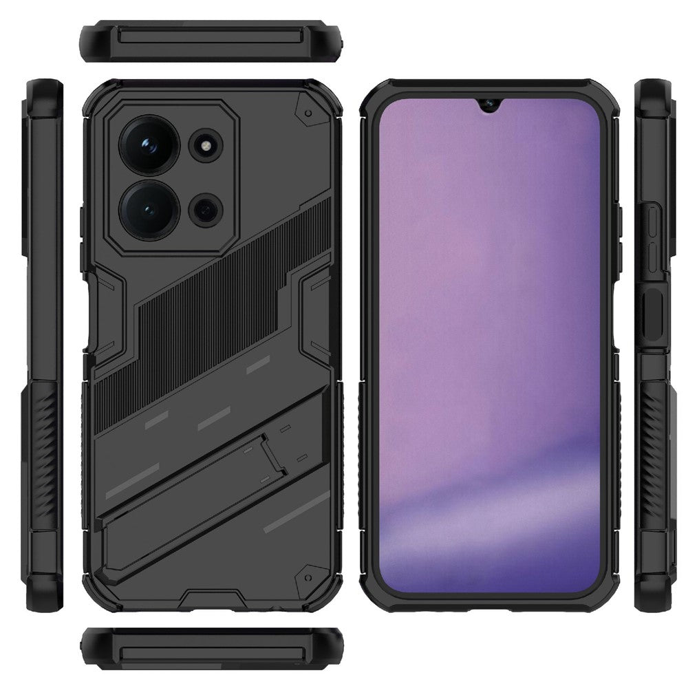 Phone Case For Xiaomi Redmi 15C 5G (EU) (173mm)  /  4G (EU) (173mm)  /  Poco C85 4G (173mm) PC + TPU Shockproof Cover with Kickstand