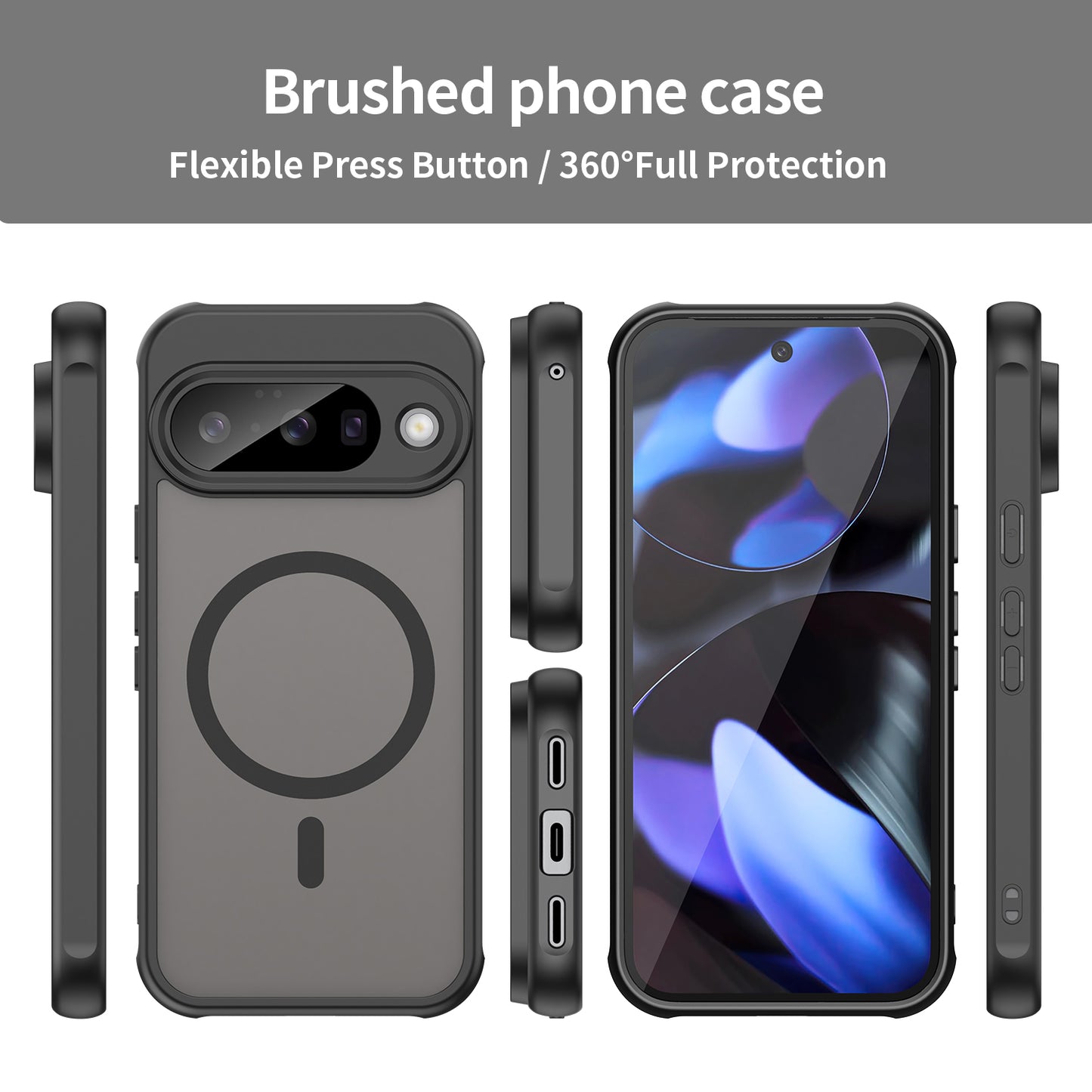 Pixel 10 Magnetische Hülle – mit Skin-Touch Finish & Bildschirmfolie