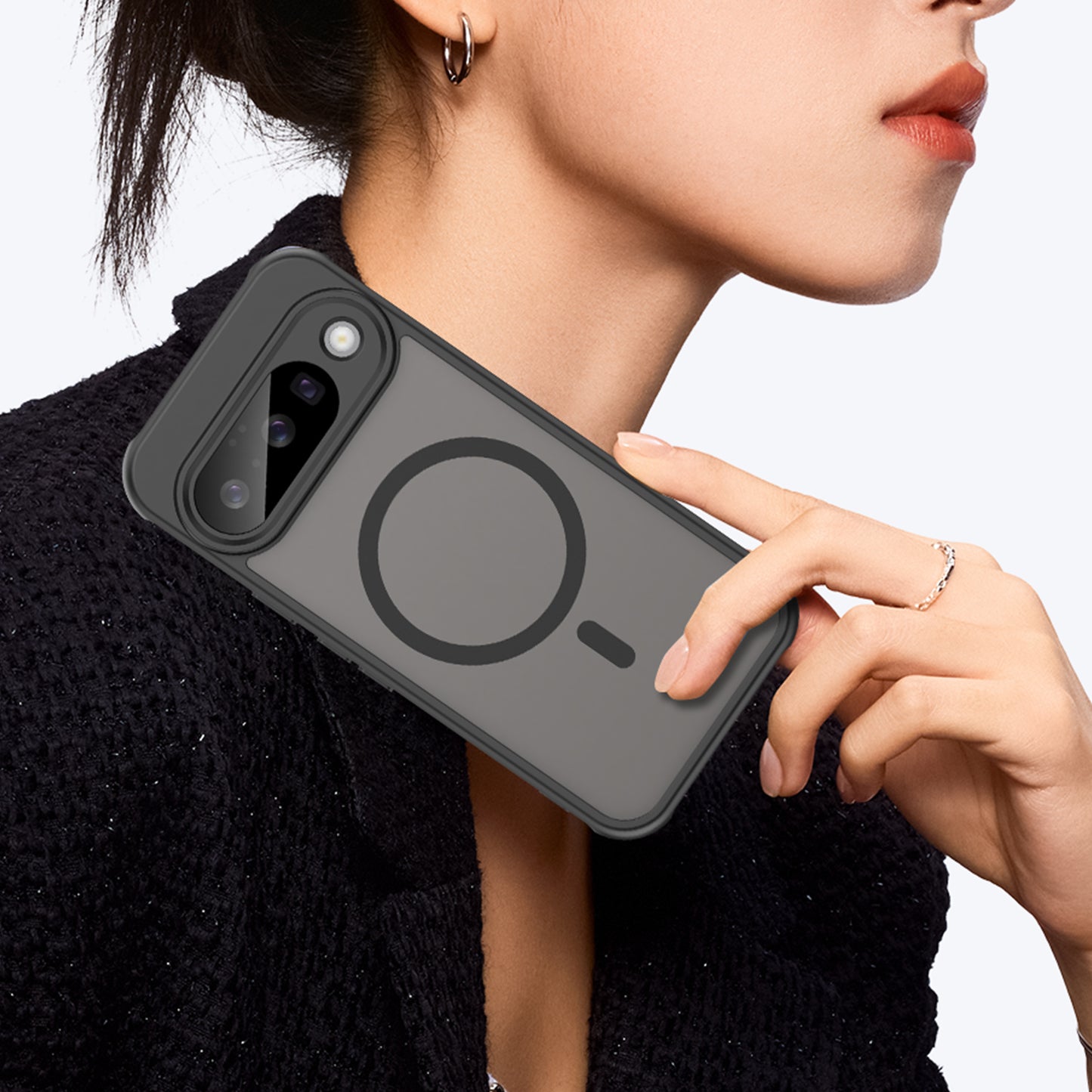 Pixel 10 Magnetische Hülle – mit Skin-Touch Finish & Bildschirmfolie