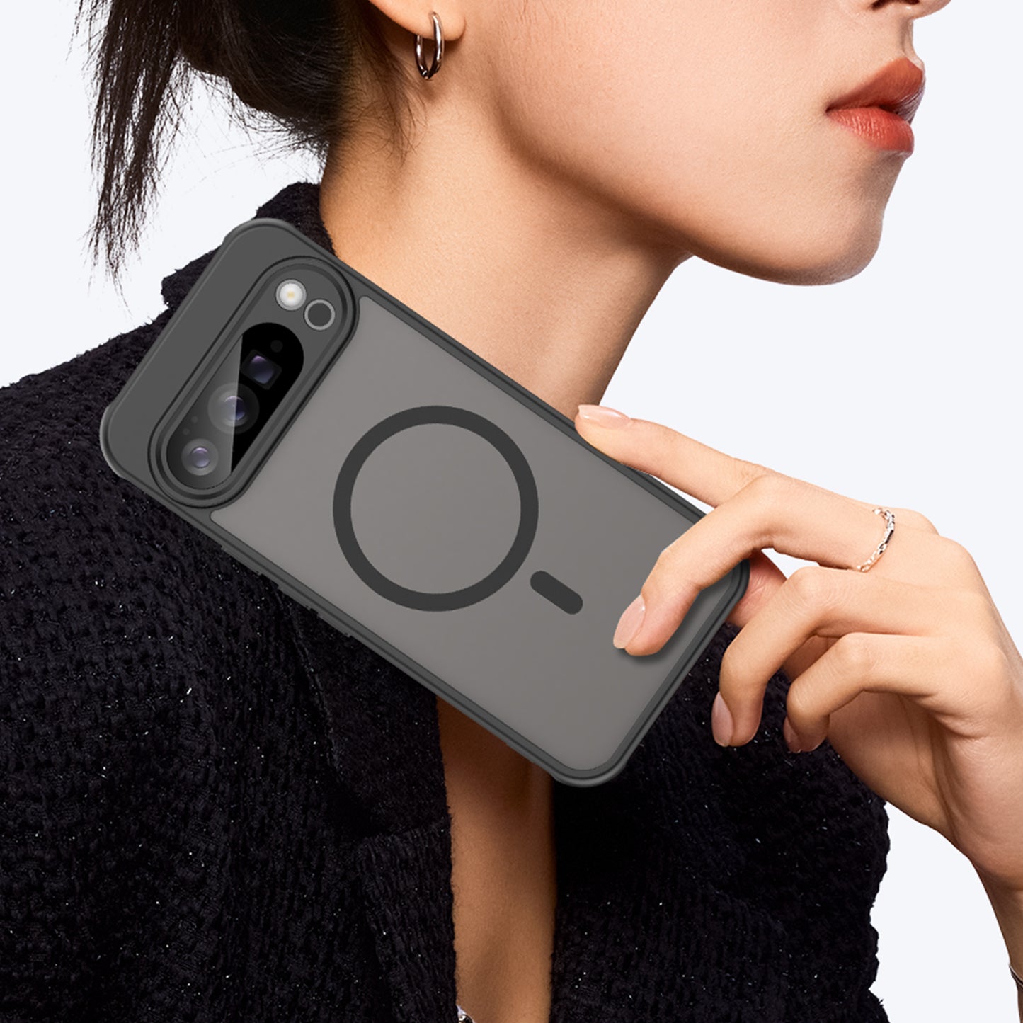 Pixel 10 Pro XL Magnetische Hülle – mit Skin-Touch Finish & Bildschirmfolie