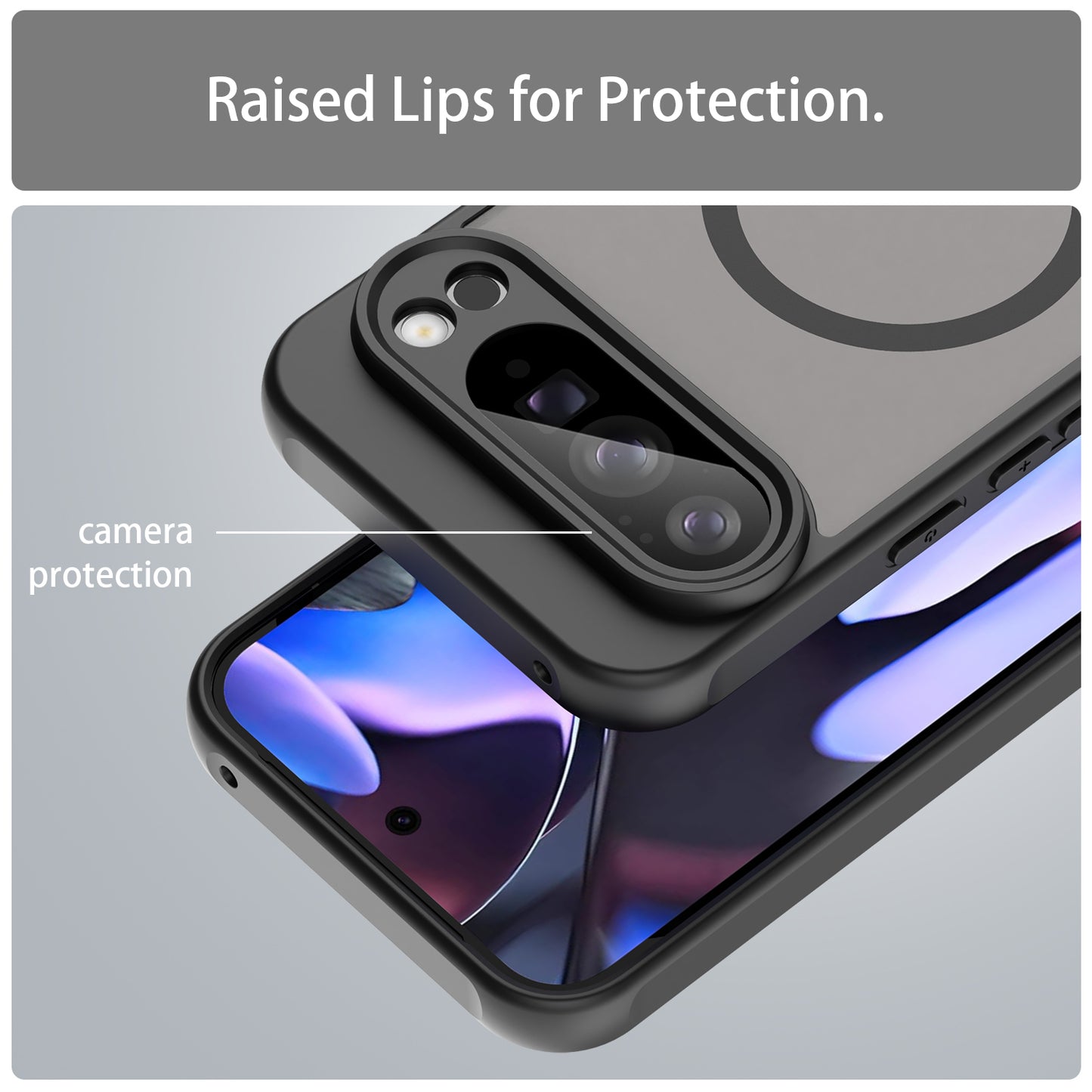Pixel 10 Pro XL Magnetische Hülle – mit Skin-Touch Finish & Bildschirmfolie