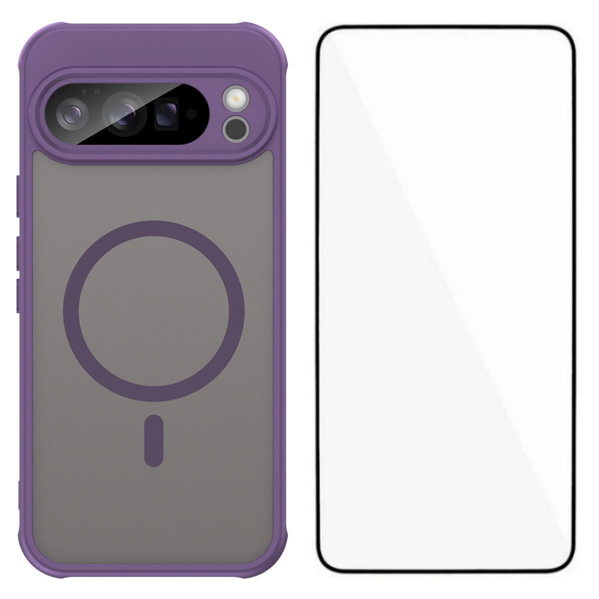 Pixel 10 Pro XL Magnetische Hülle – mit Skin-Touch Finish & Bildschirmfolie