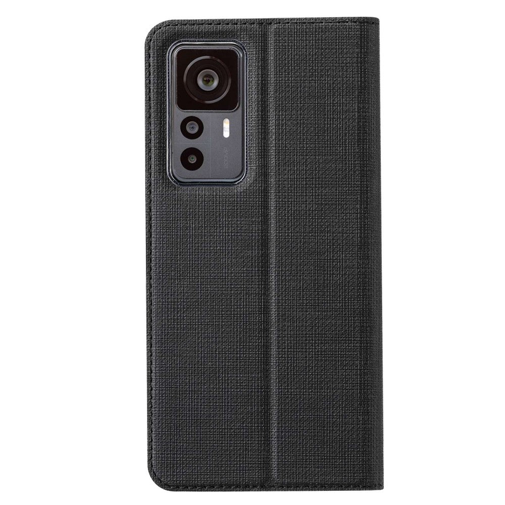 VILI DMX Series Shockproof Phone Cover for Xiaomi 12T Pro 5G, PU Leather Auto Closing Magnetic Phone Case Card Holder Stand