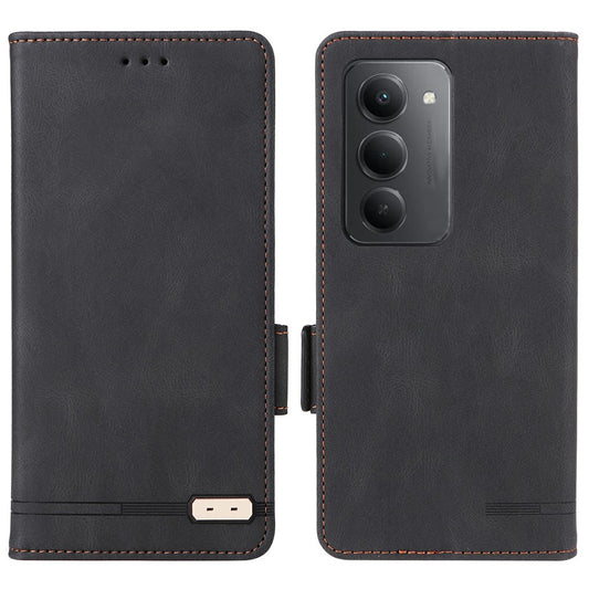 Xiaomi Redmi 15 5G (Global) (169mm) Wallet-Handyhülle – Leder Flip mit Hardware-Dekor