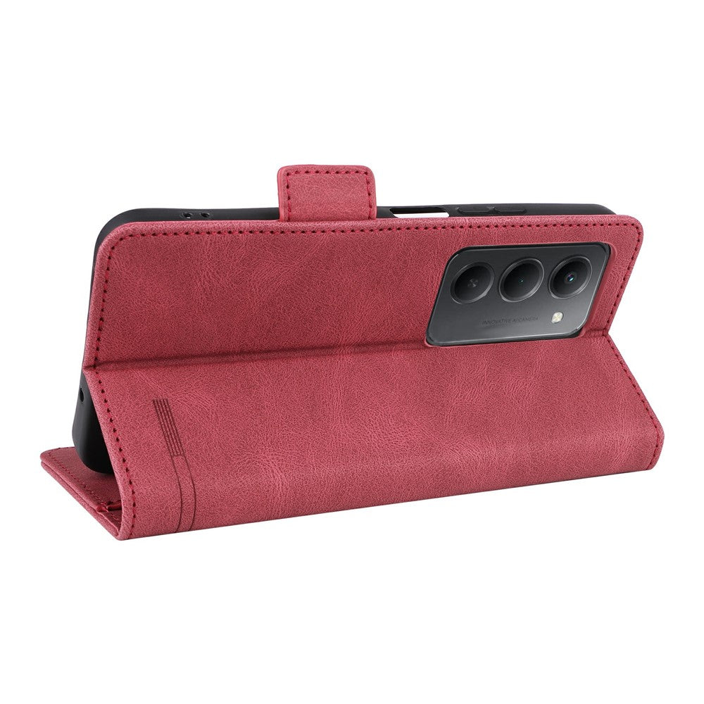For Xiaomi Redmi 15 5G (Global) (169mm) Case Leather Wallet Flip Phone Cover with Hardware Decor