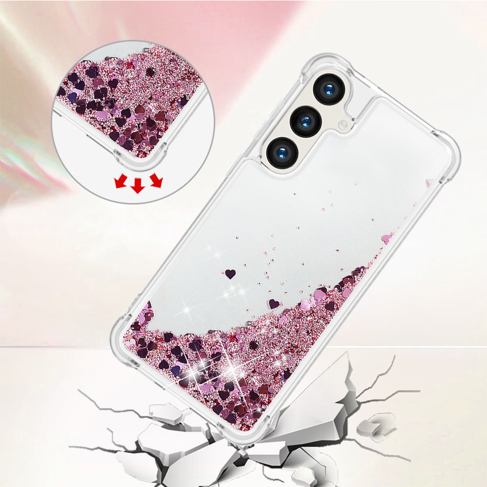Galaxy S25 FE Glitzer-Hülle – Stoßfest & mit Treibsand