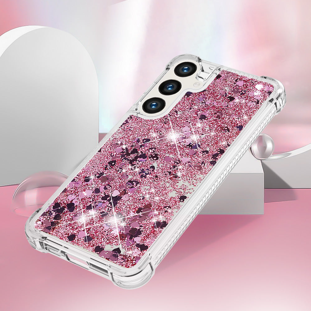 Galaxy S25 FE Glitzer-Hülle – Stoßfest & mit Treibsand