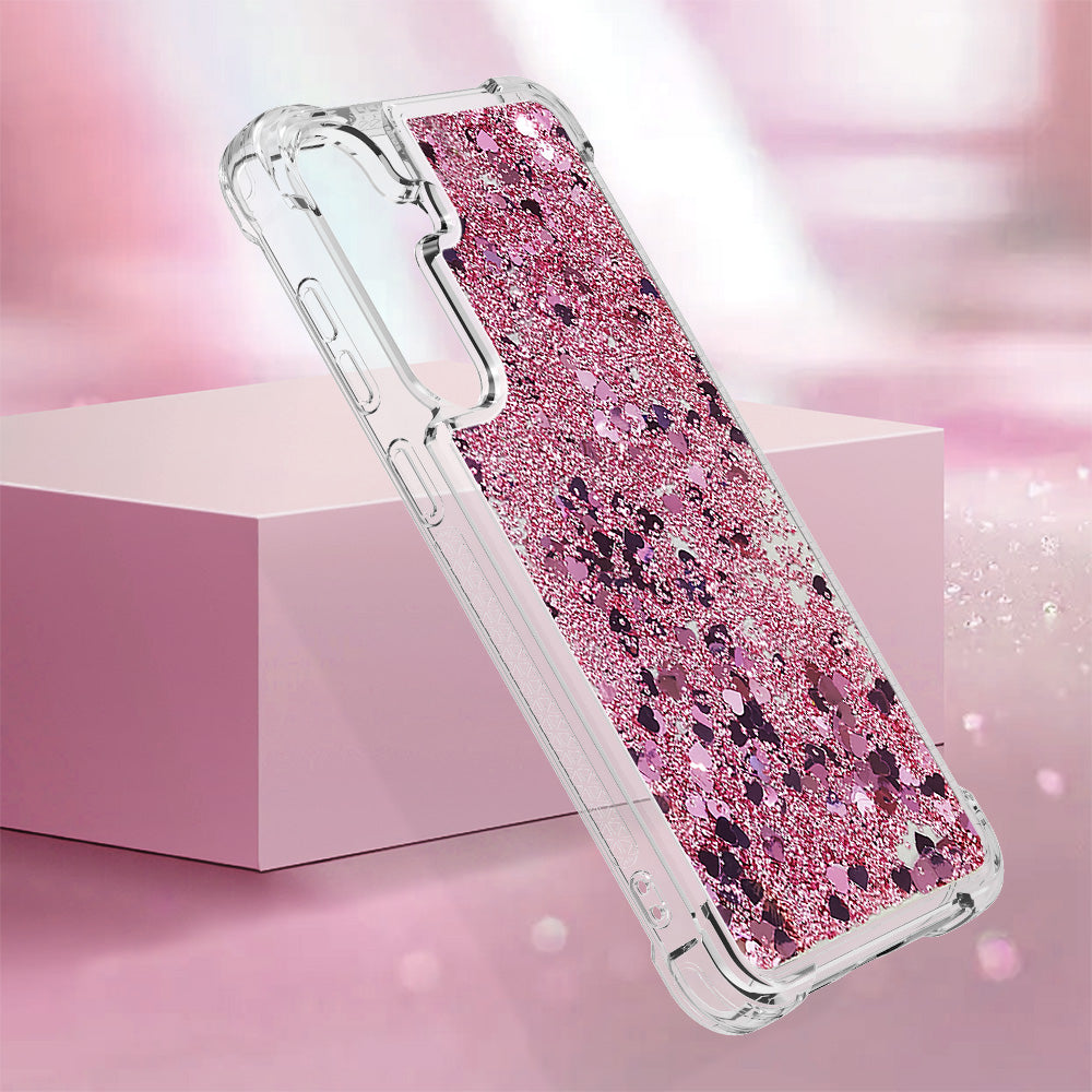 Galaxy S25 FE Glitzer-Hülle – Stoßfest & mit Treibsand