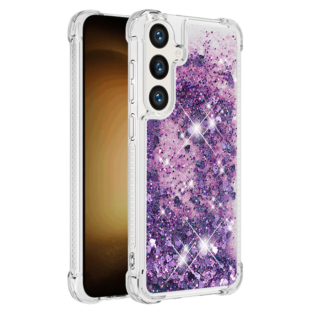Galaxy S25 FE Glitzer-Hülle – Stoßfest & mit Treibsand