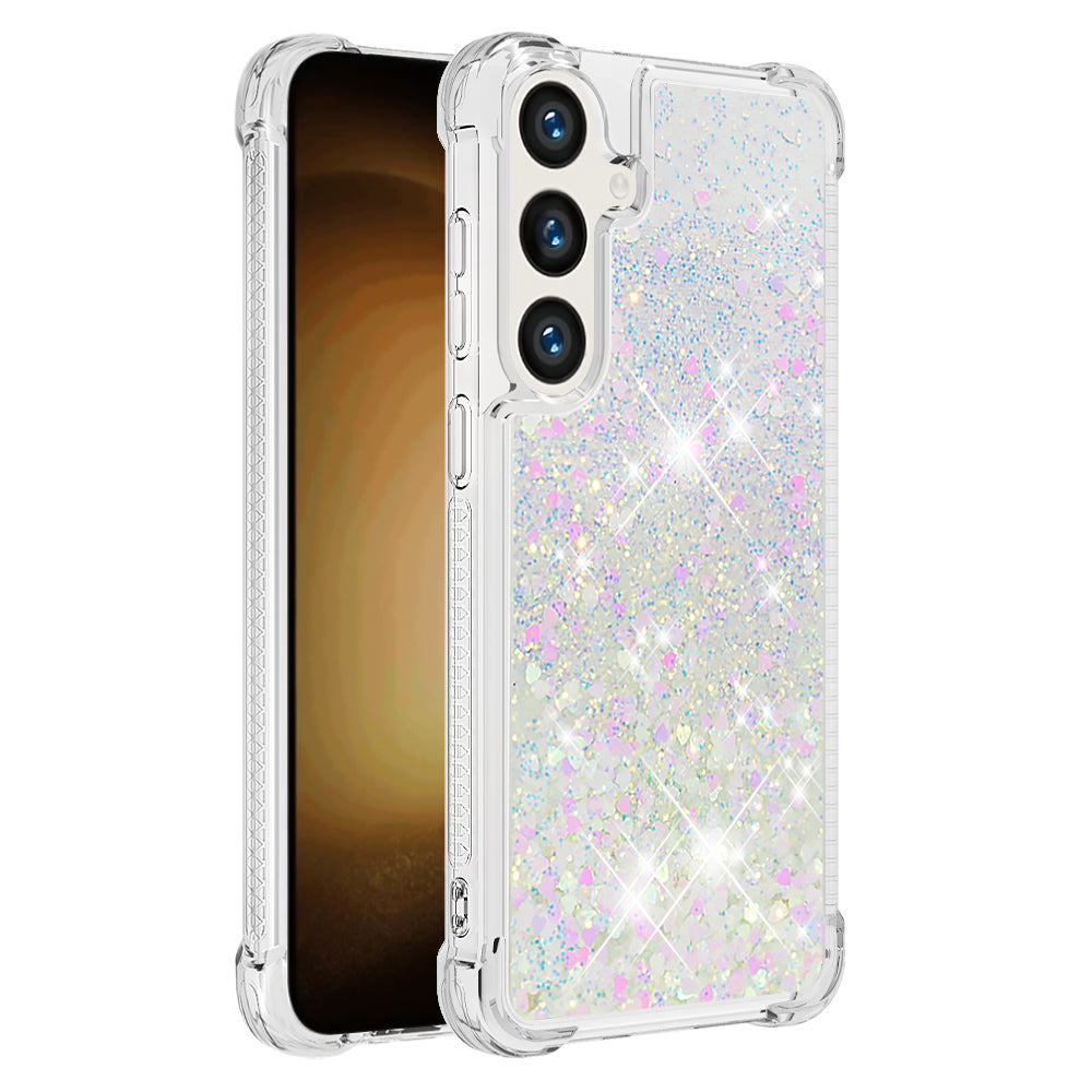Galaxy S25 FE Glitzer-Hülle – Stoßfeste Handyrückseite