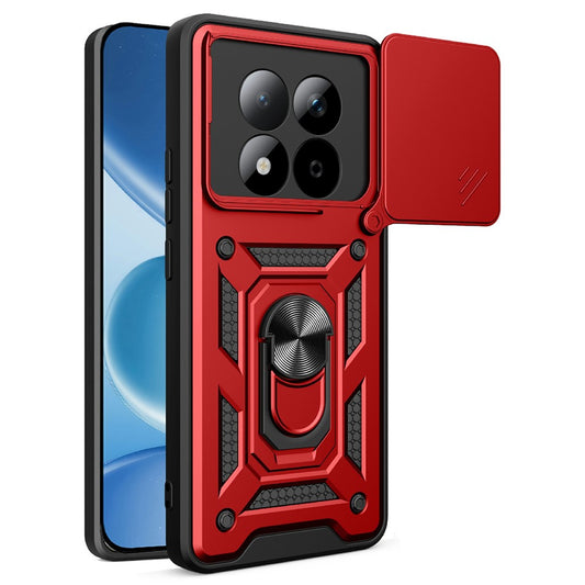 Xiaomi Redmi Note 15 Pro 5G (Global) Handyhülle – Gehäuse mit verschiebbarem Kameradeckel aus PC + TPU-Kickstand