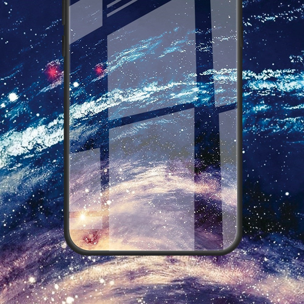 For Xiaomi 12T Pro 5G Stylish Pattern Printing TPU+PC+Tempered Glass Phone Protective Case Anti-Scratch Back Cover