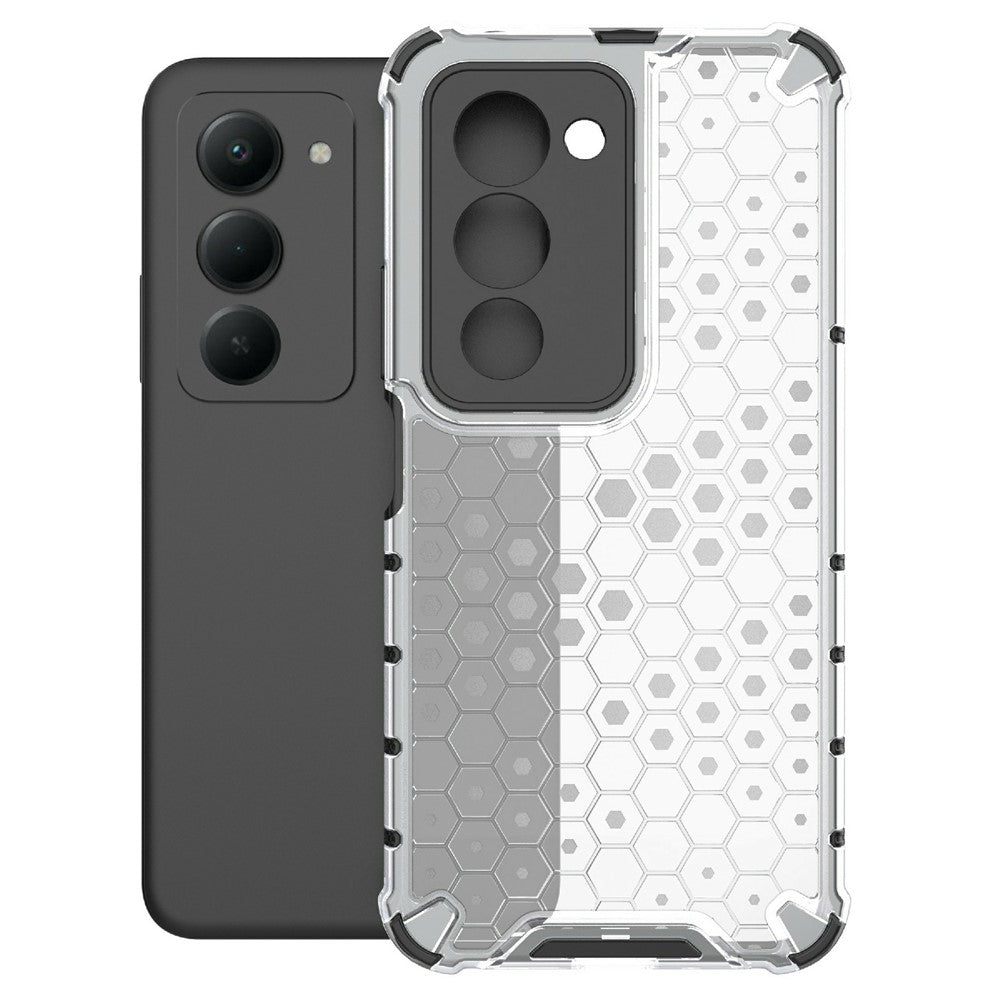 For Xiaomi Redmi 15 5G (Global) (169mm)  /  15 4G (169mm) Case PC + TPU Phone Cover Honeycomb Shape