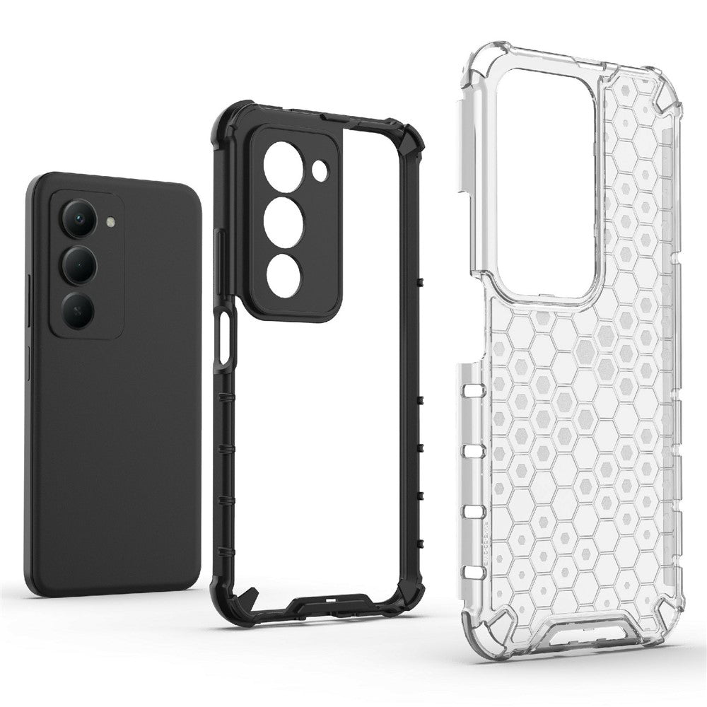 For Xiaomi Redmi 15 5G (Global) (169mm)  /  15 4G (169mm) Case PC + TPU Phone Cover Honeycomb Shape