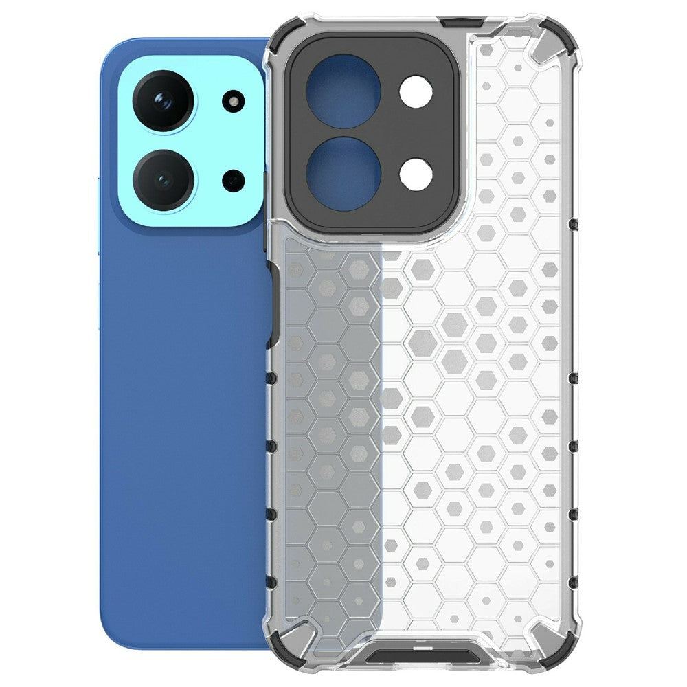 For Xiaomi Redmi 15C 4G (Global) (171mm)  /  Poco C85 4G (171mm) Case PC + TPU Phone Cover Honeycomb Shape