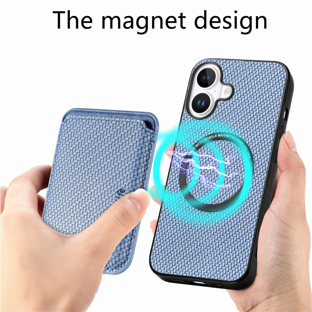 iPhone 17 Schutzhülle – Magnetische abnehmbare Kartenhalter-Rückseite