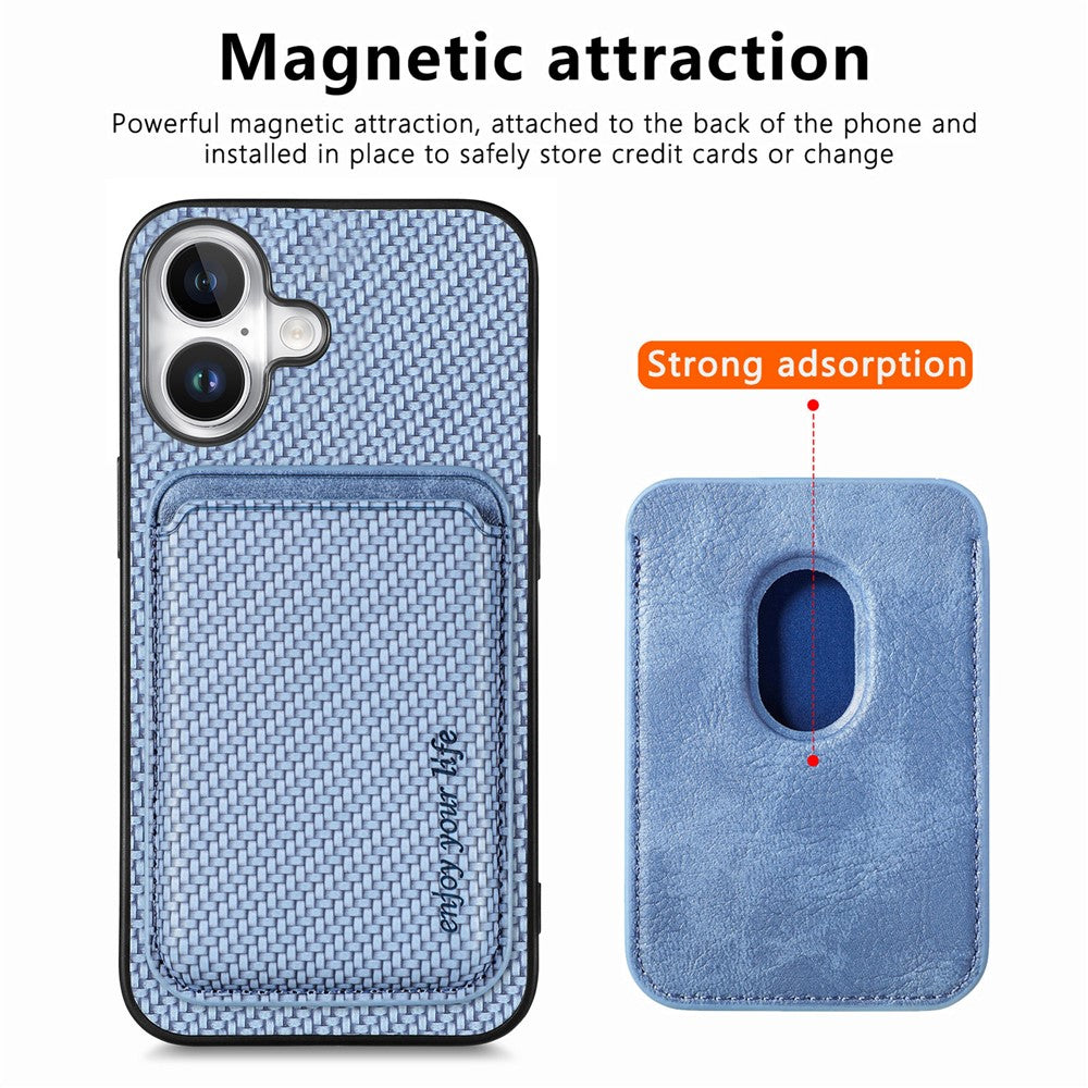 iPhone 17 Schutzhülle – Magnetische abnehmbare Kartenhalter-Rückseite