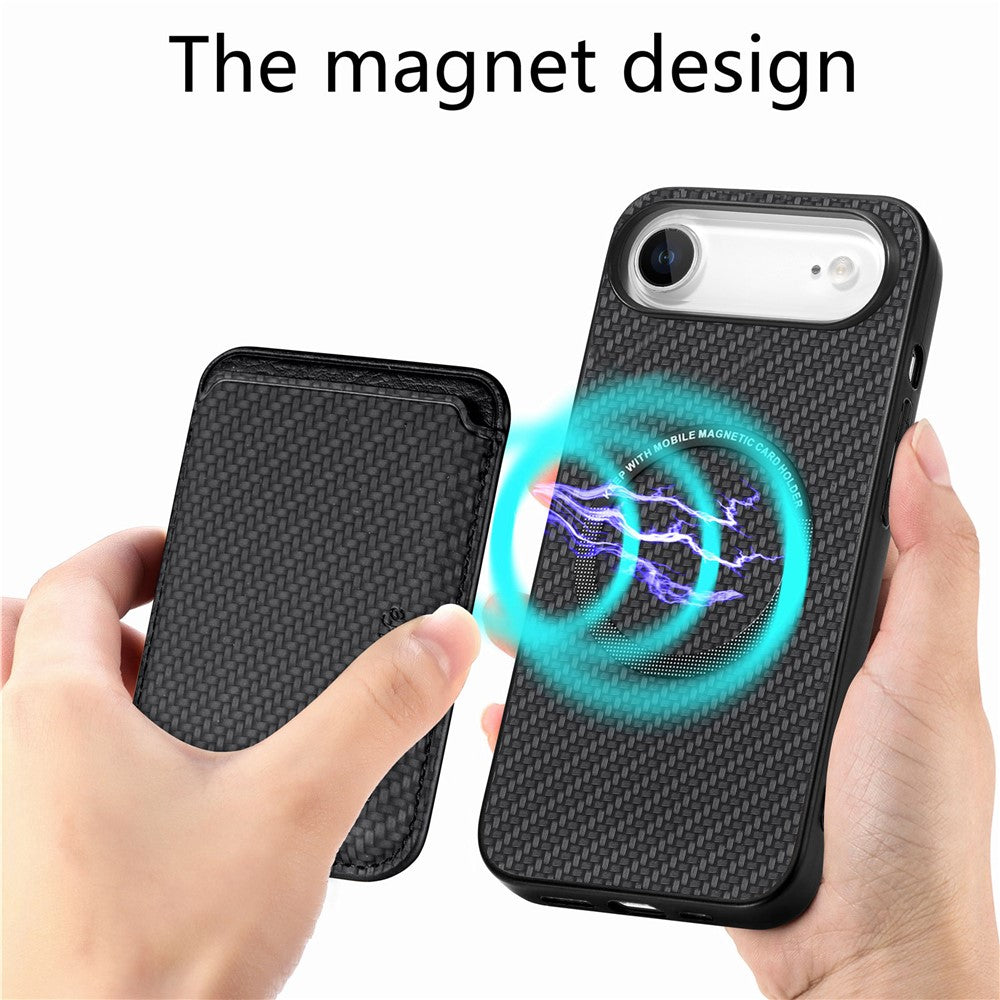 iPhone Air Schutzhülle – Magnetische abnehmbare Kartenhalter-Rückseite