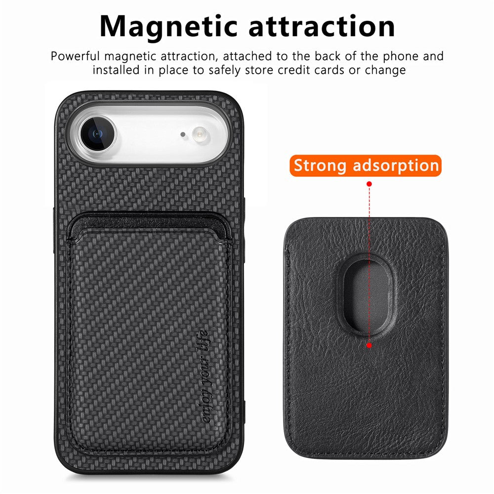 iPhone Air Schutzhülle – Magnetische abnehmbare Kartenhalter-Rückseite