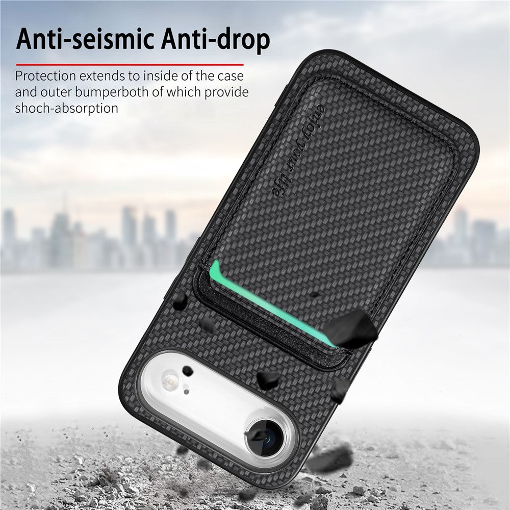 iPhone Air Schutzhülle – Magnetische abnehmbare Kartenhalter-Rückseite