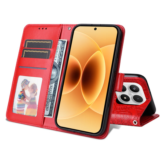 Xiaomi 17 Handyhülle – mit Sonnenblumen-Aufdruck, Leder-Geldbörsen