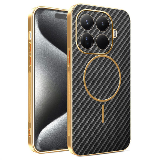Xiaomi 15T Pro Handyhülle – aus strukturiertem, galvanisiertem TPU mit Kohlefaser-Rückseite