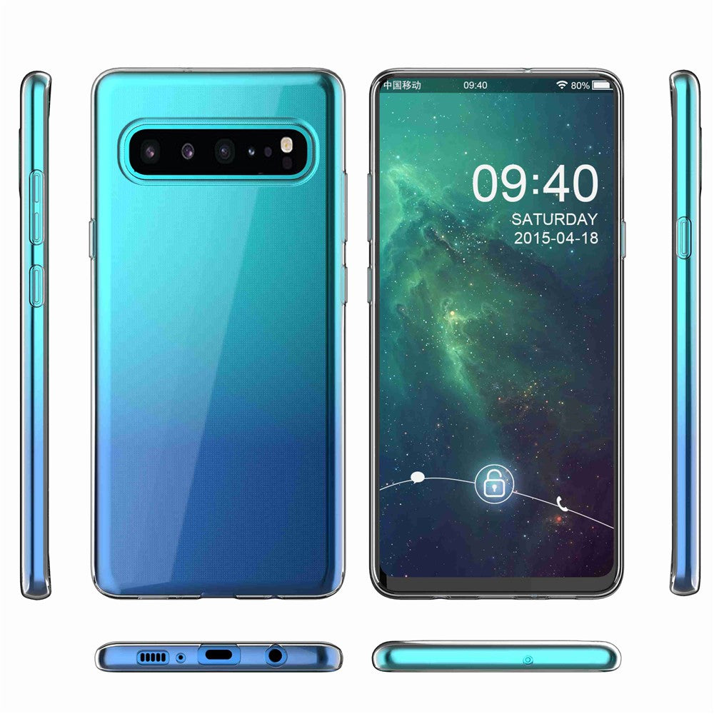 Galaxy S10 5G Transparente Hülle – Kratzfest, weich & stoßfest